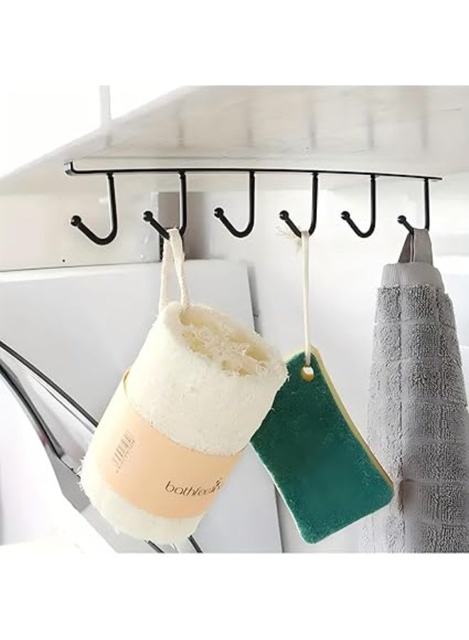 Mug Hooks Under Cabinet Mug Holder Rack Coffee Cups Holder Hanger for Kitchen Utensils Ties Belts Scarf Keys Storage Fit for 0.8 inch Thickness Cabinet or Less  - Image 5
