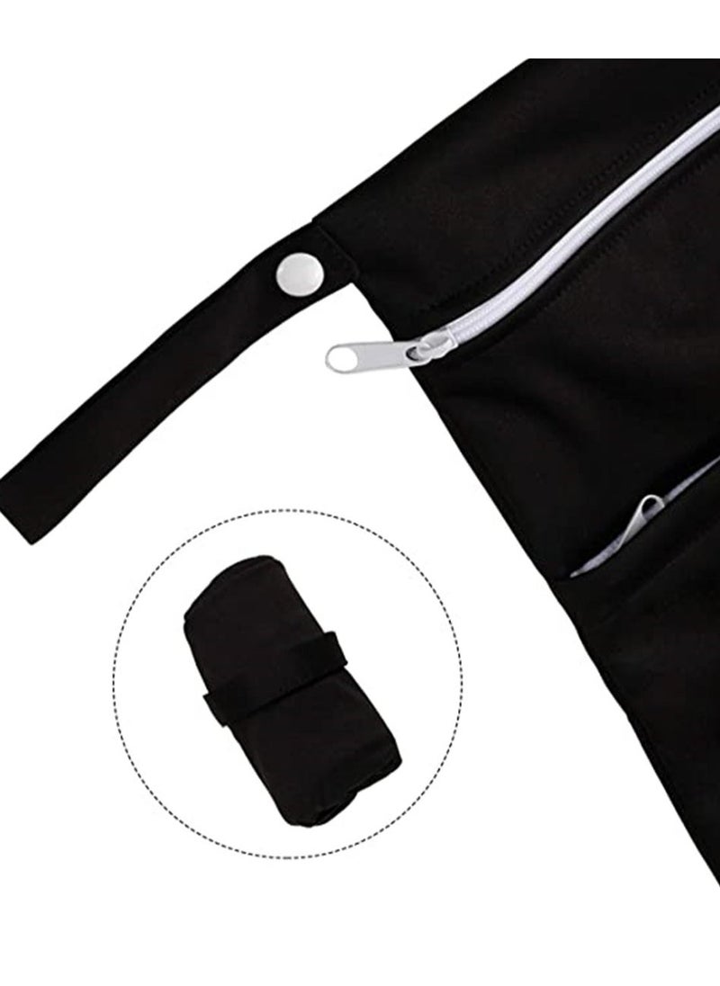 Excefore 2-Piece Wet Dry Bag for Cloth Diapers Travel Beach Pool Yoga Gym Bag for Swimsuits Wet Clothes 2 pcs  - Image 4
