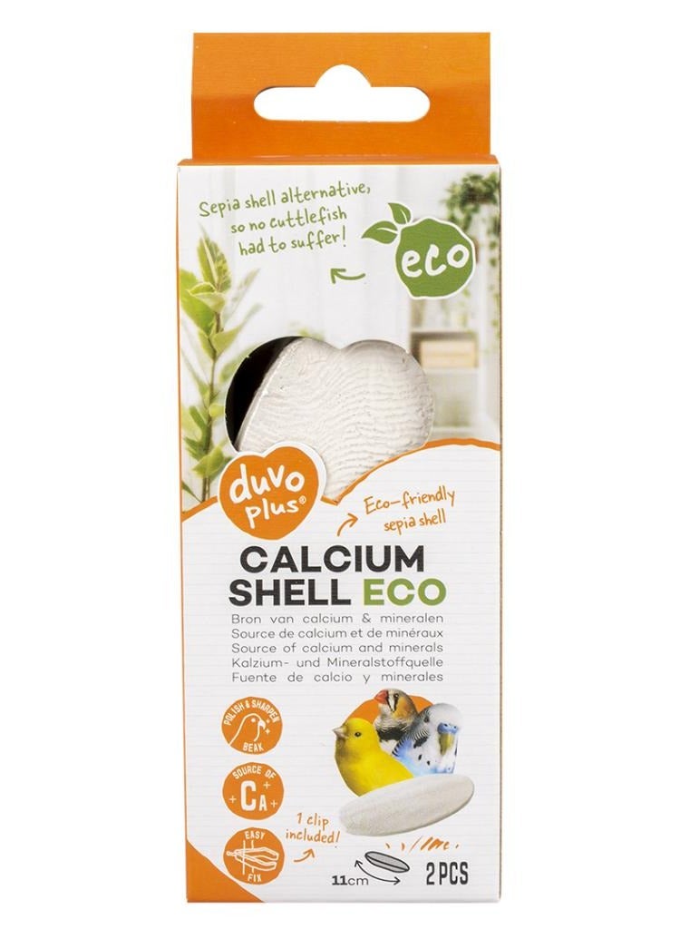 duvo Plus Bird Cage Calcium Sepia sDuvo+ Calcium Shell ECO, White 2st -11cmhell For Calcium And Minerals For All Birds 11Cm - Image 1