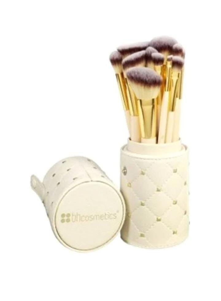 BH Cosmetics 12-Piece Brush Set Beige/Gold