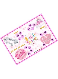 TambolaTickets.com TambolaTicketscomGetting Hitched Bridal Shower Theme tambola Tickets Bingo housie lotto Printed on Hard Sheet Big Size Tickets 24 Cards 