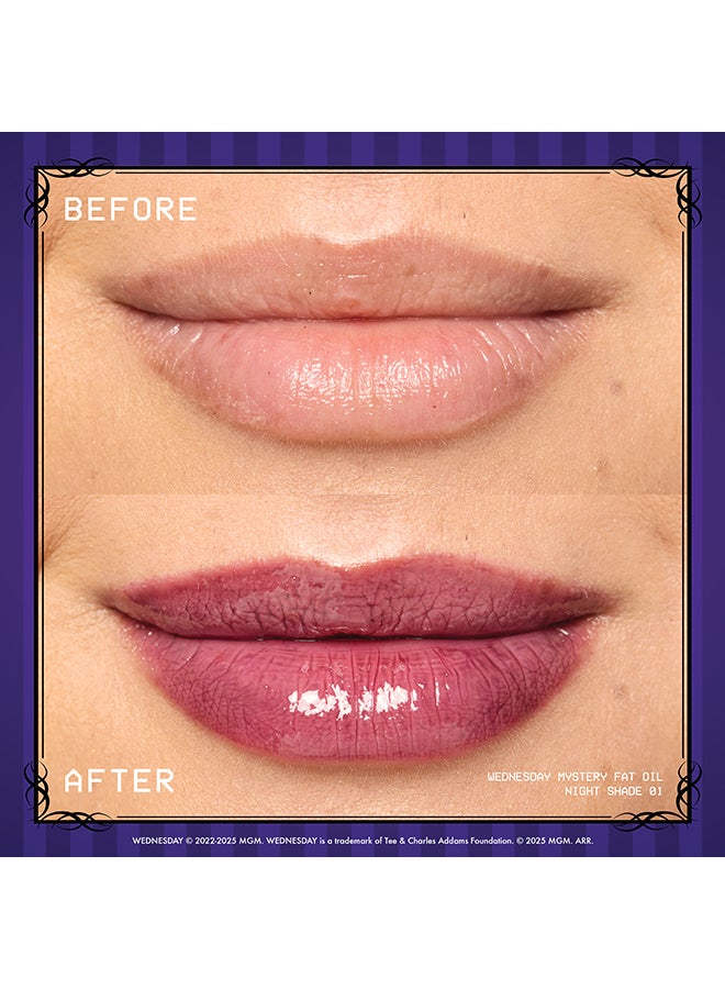 NYX PROFESSIONAL MAKEUP Wednesday Color-Shifting Lip Oil, Nightshade, Lip Oil, 12H Hydration, High-shine Finish - Image 2