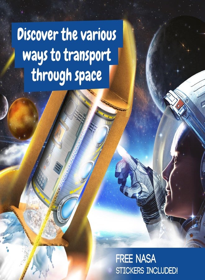 Science4you NASA Super Rocket Launcher - Space Game with 13 Experiments for Kids, Make Your Own Scientific Rockets and Launch Them up to 20 Metres High, Gift for Boys and Girls 8+ Years Old - Image 5