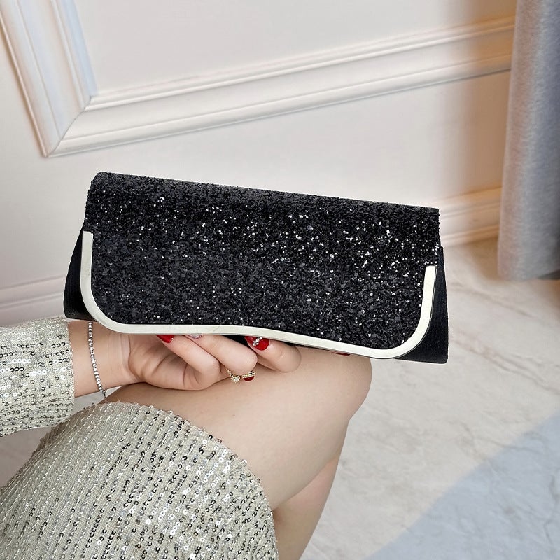 Manufacturer Clutch Bag, Evening Bag, Sequined Shoulder Bag, Crossbody Bag, High-End - Image 3