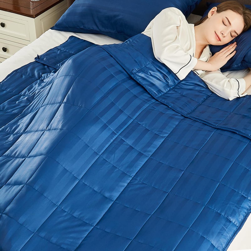 anfie Weighted Blanket(60""x80"" 12lbs) Ultra Soft and Cozy Cooling Weighted Blanket for Adult Heavy Blanket with Machine Washable Soft Blanket - Image 1