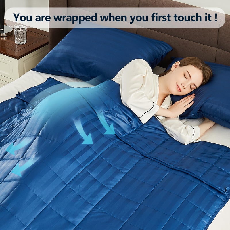 anfie Weighted Blanket(60""x80"" 12lbs) Ultra Soft and Cozy Cooling Weighted Blanket for Adult Heavy Blanket with Machine Washable Soft Blanket - Image 4