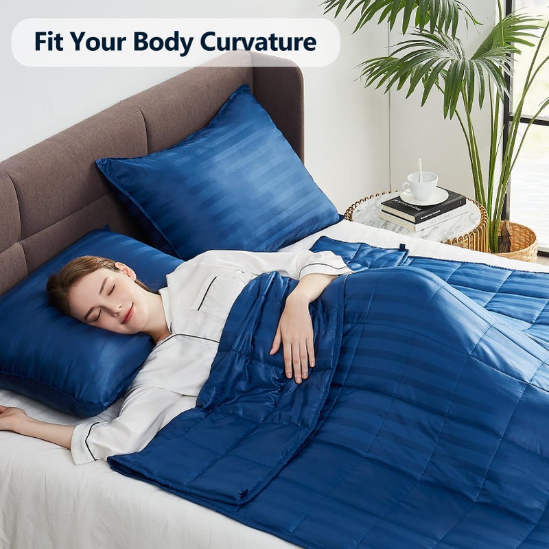 anfie Weighted Blanket(60""x80"" 12lbs) Ultra Soft and Cozy Cooling Weighted Blanket for Adult Heavy Blanket with Machine Washable Soft Blanket - Image 5