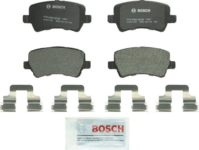 BOSCH BP1307 QuietCast Premium Semi-Metallic Disc Brake Pad Set for Select Land Rover and Volvo Models