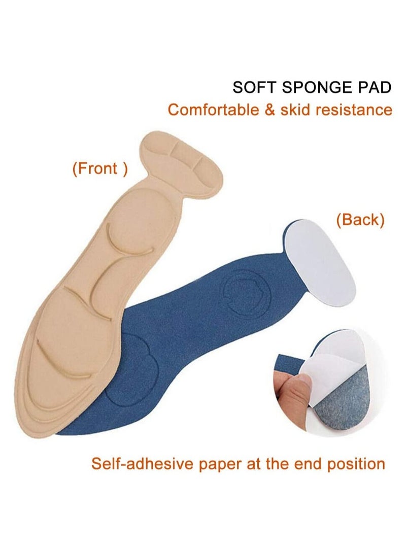 3 Pairs Heel Insoles Sponge Shoes Pads with Grips Cushion Inserts Comfort Shoe - Image 5