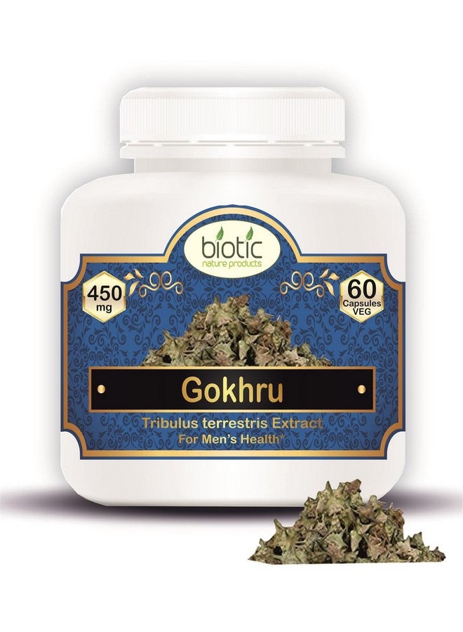 Biotic كبسولات جوجرا الطبيعية (تريبولوس تيرستريس) كبسولات جوجشورا للرجال 450 ملغ مستخلص - 60 كبسولة نباتية - Image 1