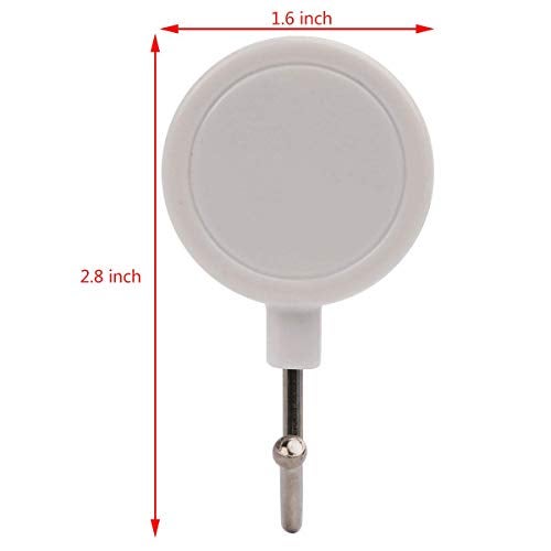 HiFam Magnetic Hooks for Hanging | Colorful Round Magnetic Hooks| Keys Hanger Office | Holds Strong | Kitchen Fridge Refrigerator Hook | Material : Plastic | Multicolored | 8 PCs | - Image 5