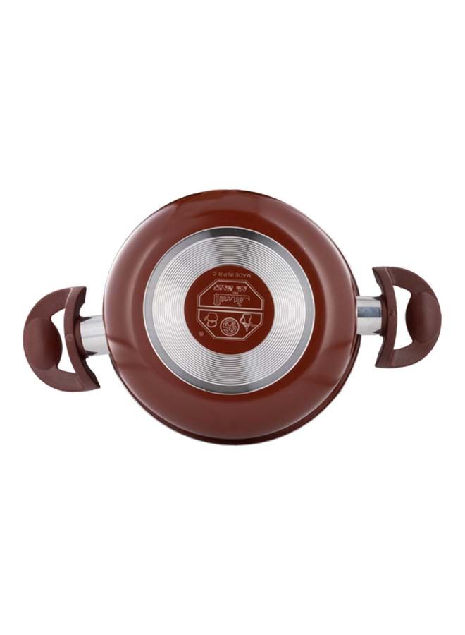 Alsaif Vetro Cooking Pot Non Stick With Stainless Steel Lid 20Cm  Wine Red K79705/1/20 - Image 3
