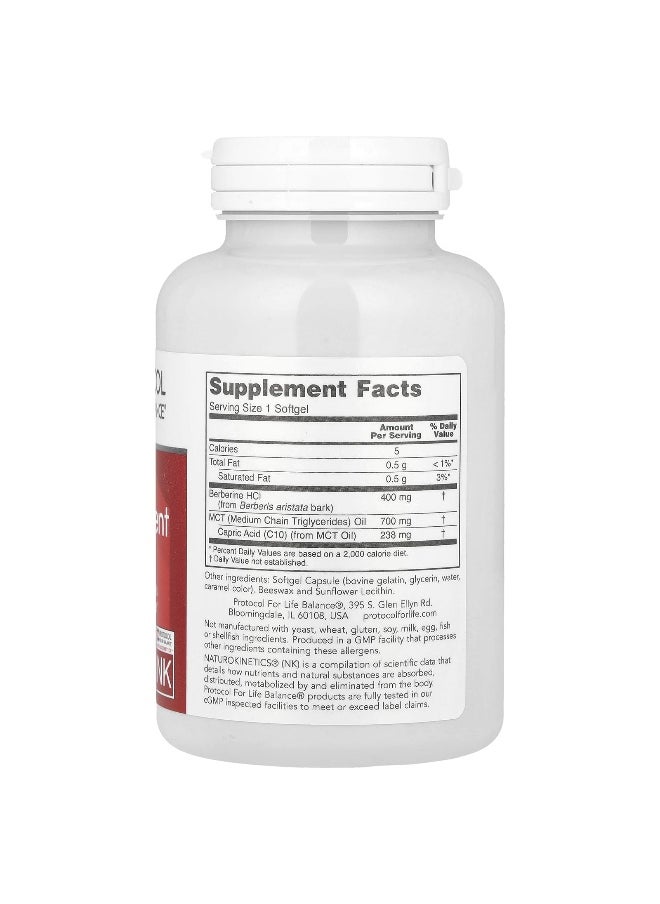 Protocol For Life Balance - Protocol for Life Balance, Glucose Management with Berberine HCl, 90 Softgels - Image 1