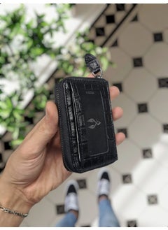 VISSO 661 Zippered Credit Card Holder Model Genuine Leather Bag Personalized Card Holder Wallet For Men & Women  - Image 3
