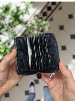 VISSO 661 Zippered Credit Card Holder Model Genuine Leather Bag Personalized Card Holder Wallet For Men & Women  - Image 4