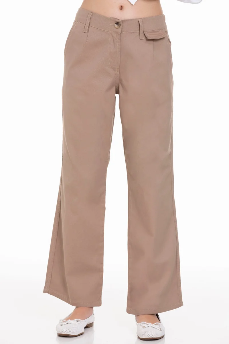 انجلوس جيرلز Girl's Wide Leg Gabardine Trousers PX942