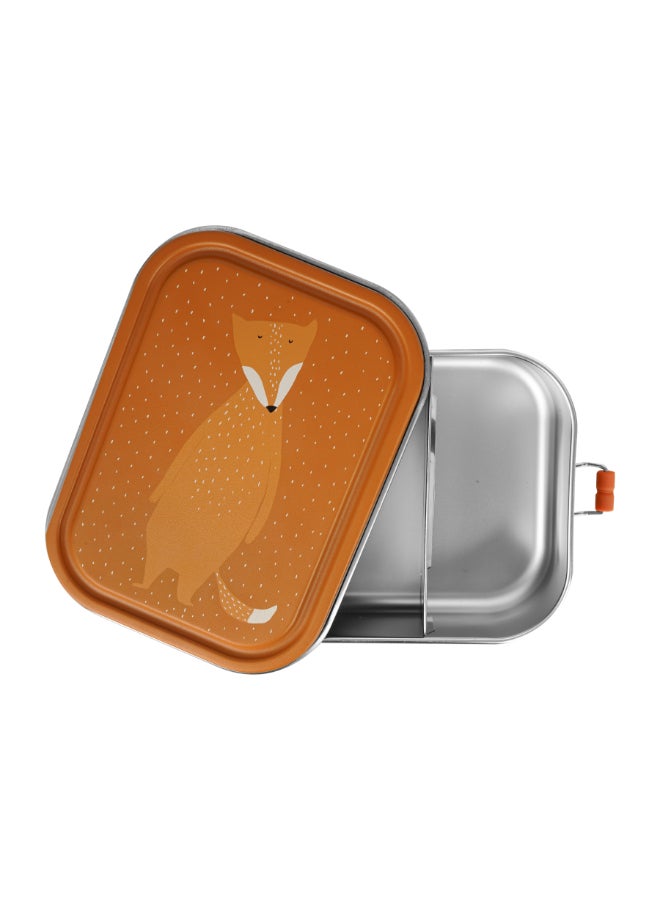 Trixie Stainless Steel Lunch Box Large - 2-Compartment - Mr. Fox - Image 3