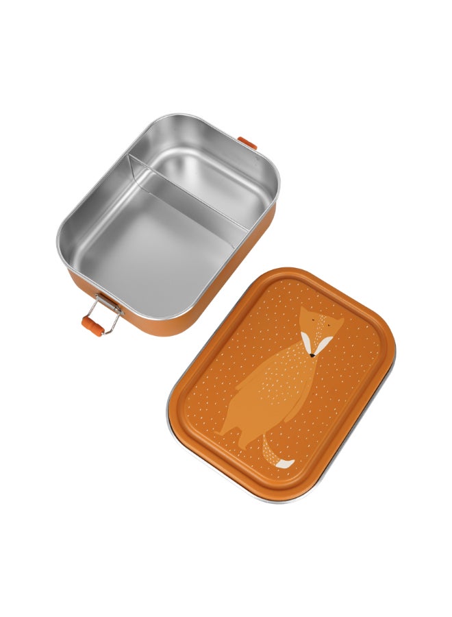 Trixie Stainless Steel Lunch Box Large - 2-Compartment - Mr. Fox - Image 5