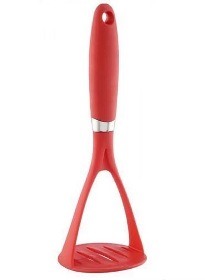 هراسة بطاطس وخضروات بمقبض سيليكون – ألوان متعددة - Image 1