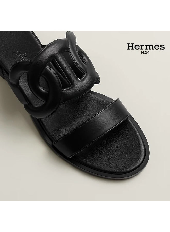 Hermes H24 Lagune Sandals in Nappa leather - Image 4