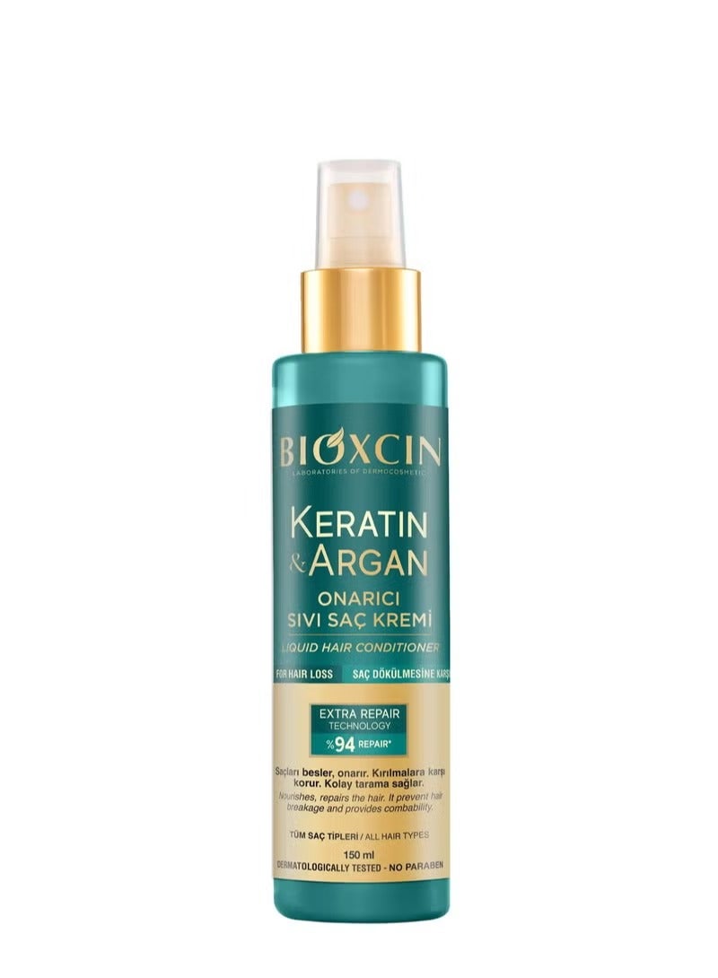 KERATIN & ARGAN LIQUID HAIR CONDITIONER 150 ML