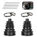 Zeathery 2 PCS CV Axle Boot Cuttable Protective Cover with Clamps and Cable Ties Portable Rubber Waterproof Seals for 19 mm24 mm Axle Diameters for Most FW and AED Vehicles Black - Image 2