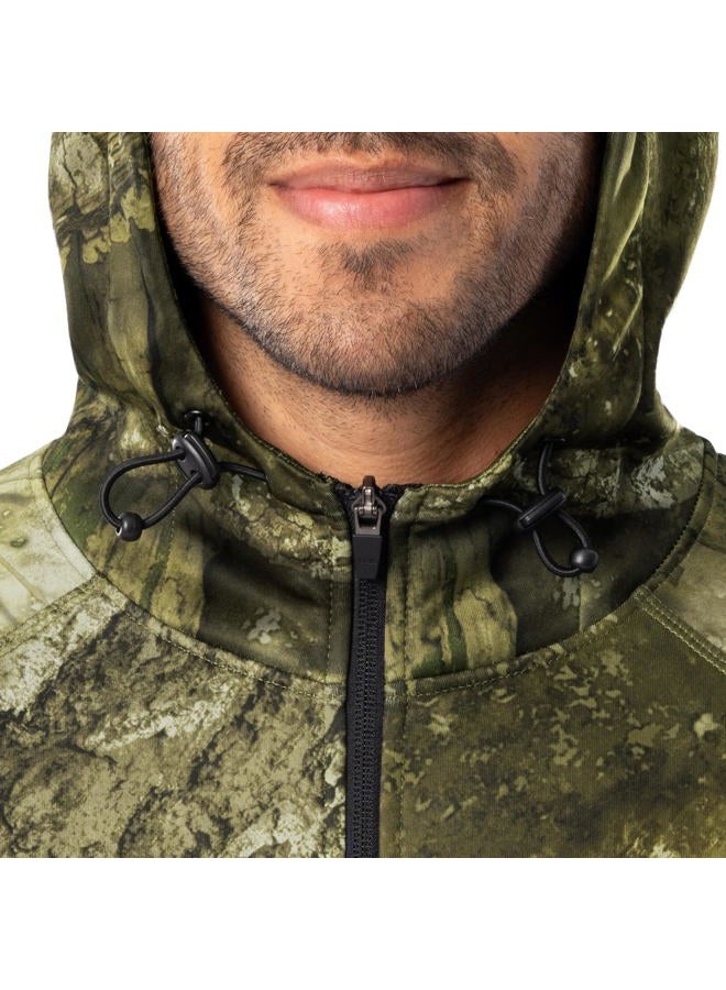 Realtree Men's Performance Bonded Fleece Zip Hoodie, Realtree Apx, L - Image 2
