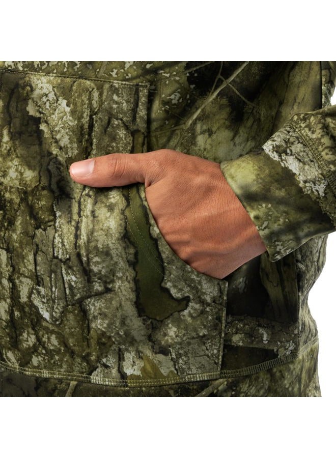 Realtree Men's Performance Bonded Fleece Zip Hoodie, Realtree Apx, L - Image 3