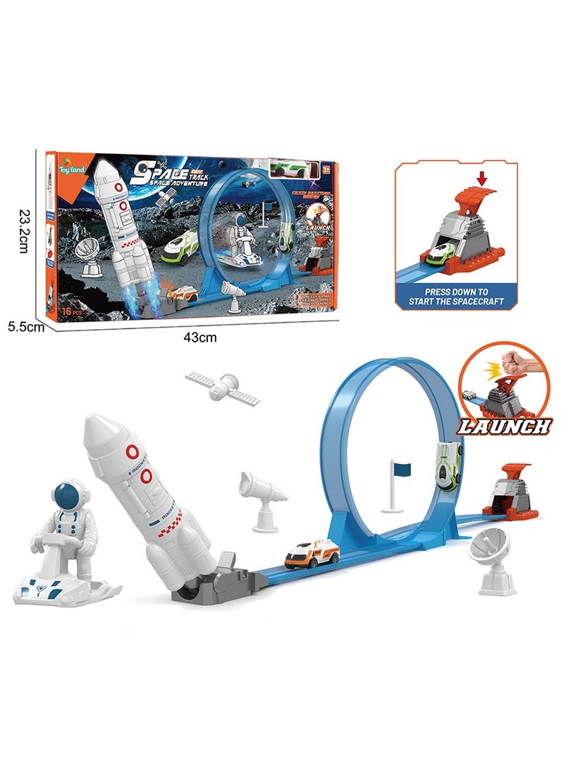 Toyland Space Toy Car Race Track Set for Boys and Girls 