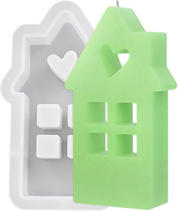 Easter House Shaped Handmade Soap Clay Silicone Mold Size L For Easter Decoration - Image 1