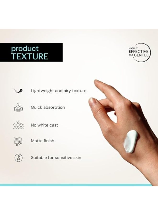 ديكونستركت واقي الشمس «ديكونستراكت» بالشوفان والسيراميد، SPF 50 PA++++ |In Vivo| لإصلاح الحاجز الواقي للبشرة الحساسة والدهنية | يهدئ البشرة ويخفف التهيج | مرشحات أشعة فوق البنفسجية من الجيل الجديد | خفيف الوزن وغير دهني | للرجال والنساء - 50 جم - Image 3