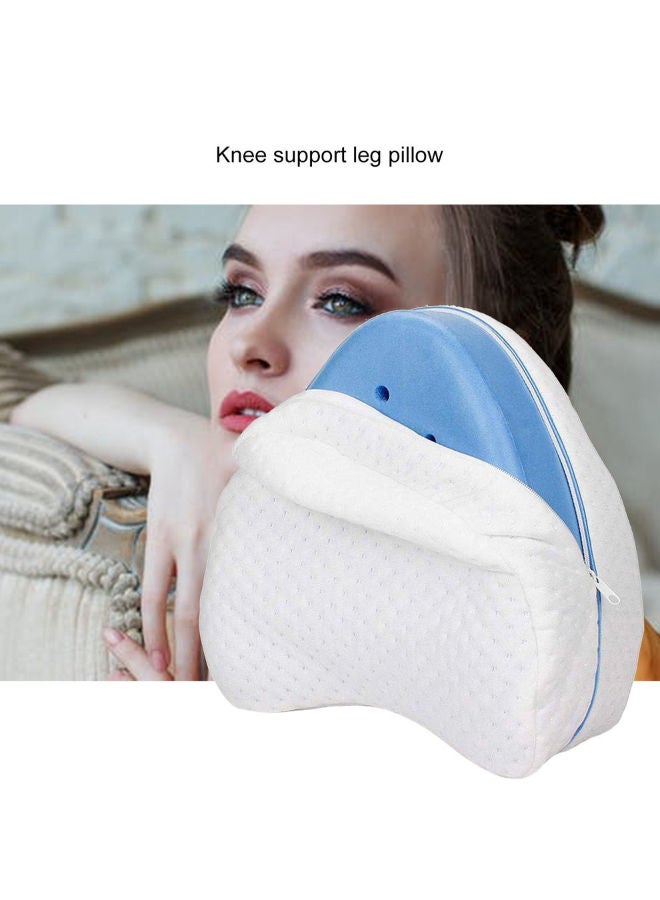 Loquat Cotton Knee Pillow Blue - Image 2