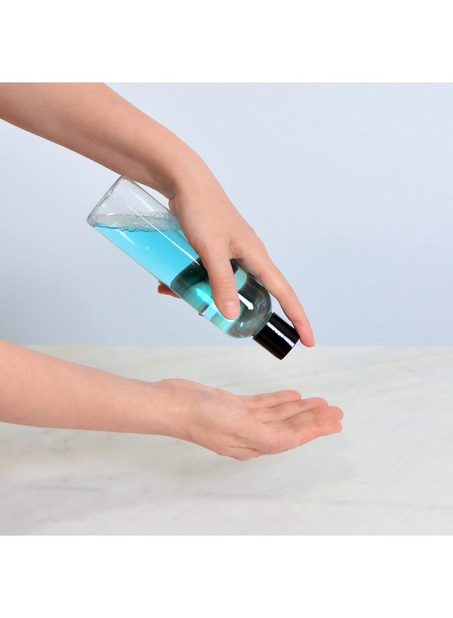 Youngever 10 Pack Clear Plastic Empty Bottles With Disc Cap 8 Ounce, Refillable Cosmetic Bottles, Squeeze Containers For Shampoo, Liquid Body Soap, Lotion, Cream (Long) - Image 2