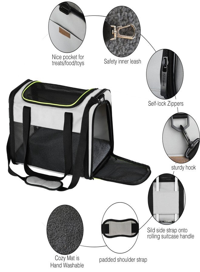 Akinerri Cat Carrier - Portable Foldable Dog Pet Carrier, Soft-Sided Pet Bag up to 15 Lbs, Airline Approved Travel Puppy Carrier - Image 4