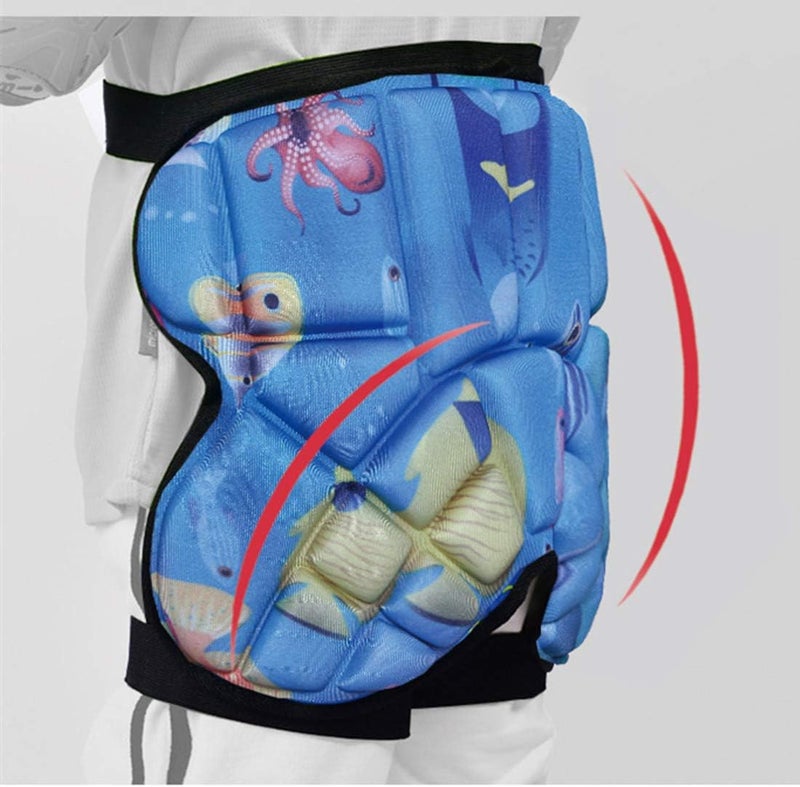 Topeter Kids Butt Hip Protection Shorts Skate Butt Pad Cushion Protective Sports Guard - Image 4