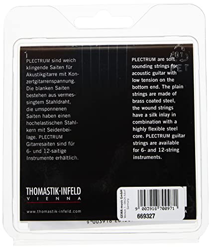 Thomastik-Infeld خيوط جيتار صوتي Thomastik-Infeld AC111 - سلسلة Plectrum مجموعة 6 أوتار E, B, G, D, A, E - Image 2