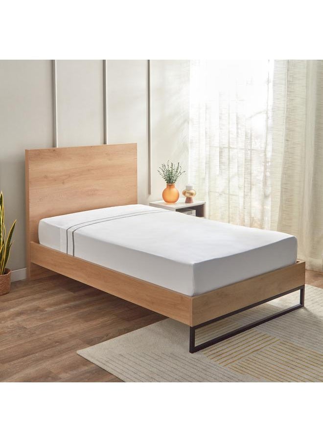 Grande Affordables Voul Twin Striped Cotton Flat Sheet 180X270 Cm  - Image 1