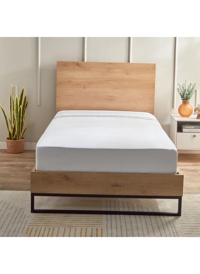 Grande Affordables Voul Twin Striped Cotton Flat Sheet 180X270 Cm  - Image 2