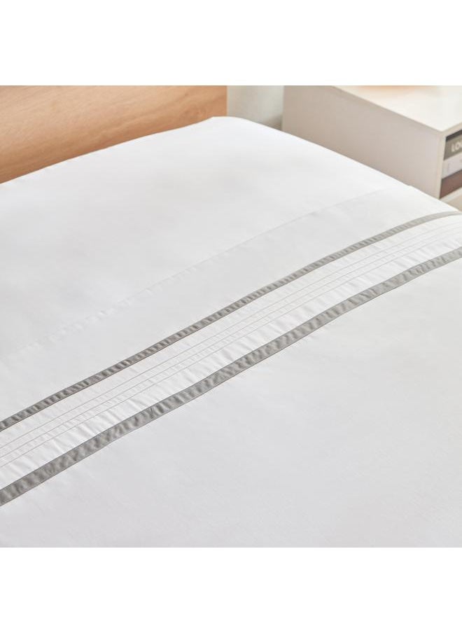 Grande Affordables Voul Twin Striped Cotton Flat Sheet 180X270 Cm  - Image 3