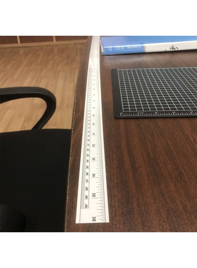 KFZDCG Self-Adhesive Tape Measure Sticky Measuring Tape Workbench Ruler Adhesive Table Sticky Measuring Tape Ruler for Work Woodworking, Saw, Drafting Table (36 Inch,6 Pieces) - Image 4
