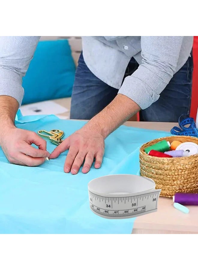 KFZDCG Self-Adhesive Tape Measure Sticky Measuring Tape Workbench Ruler Adhesive Table Sticky Measuring Tape Ruler for Work Woodworking, Saw, Drafting Table (36 Inch,6 Pieces) - Image 5