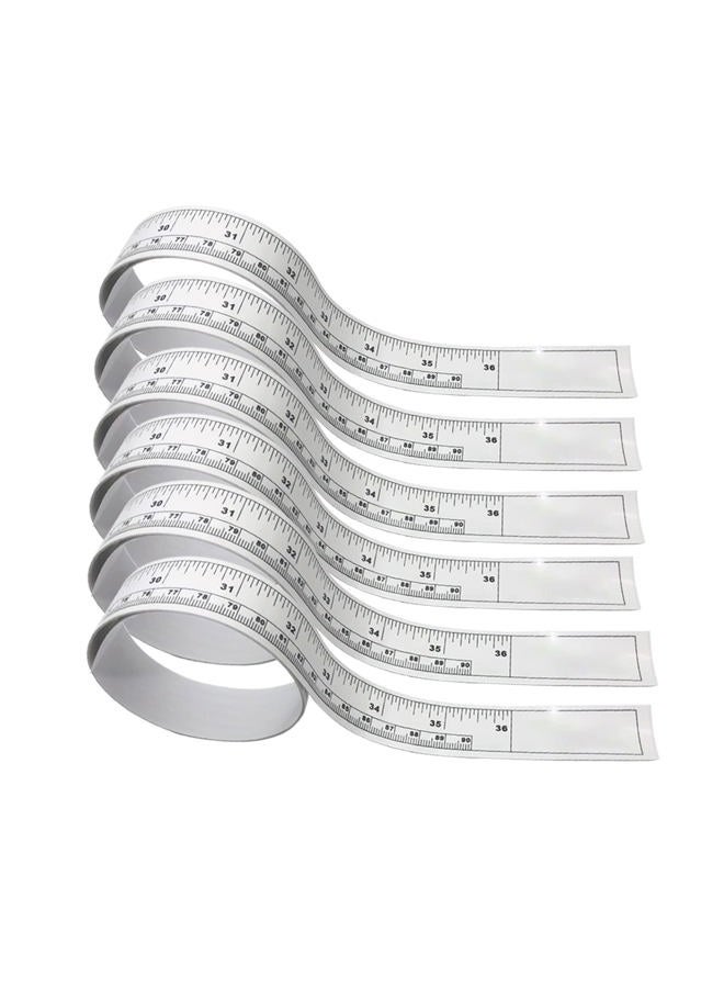 KFZDCG Self-Adhesive Tape Measure Sticky Measuring Tape Workbench Ruler Adhesive Table Sticky Measuring Tape Ruler for Work Woodworking, Saw, Drafting Table (36 Inch,6 Pieces) - Image 1