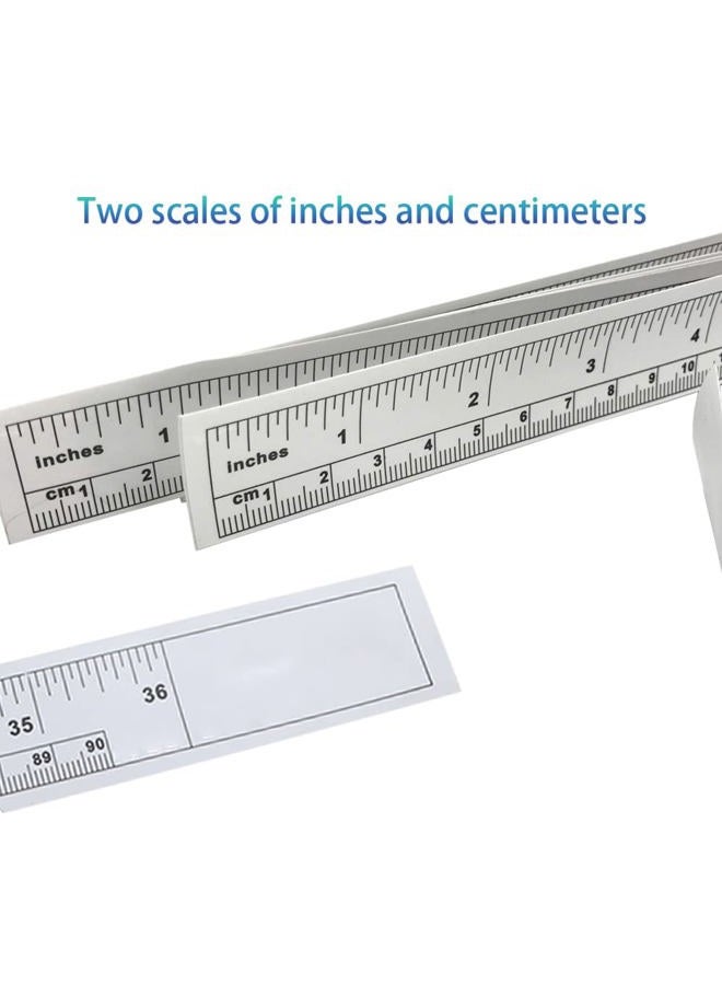 KFZDCG Self-Adhesive Tape Measure Sticky Measuring Tape Workbench Ruler Adhesive Table Sticky Measuring Tape Ruler for Work Woodworking, Saw, Drafting Table (36 Inch,6 Pieces) - Image 2
