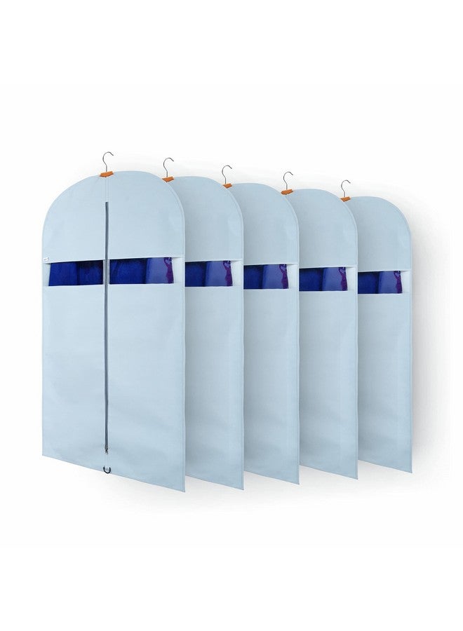 Solstice SOLSTICE Suit Cover Big Size with Zip of (40 x 24 inch) | Suit, Coat, Blazer, Jacket Cover (Pack of 5)(Blue)  - Image 1
