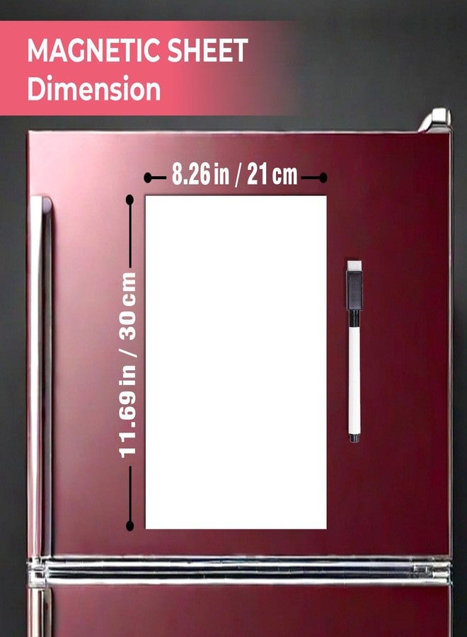 True Flair Trueflair Magnetic Board Dry Erase Whiteboard for Fridge, 30 cm x 23 cm, with Black Marker, Waterproof Surface (A4) - Image 4