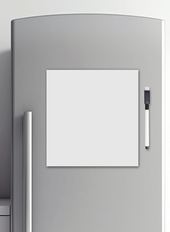 True Flair Trueflair Magnetic Board Dry Erase Whiteboard for Fridge, 30 cm x 23 cm, with Black Marker, Waterproof Surface (A4) - Image 1