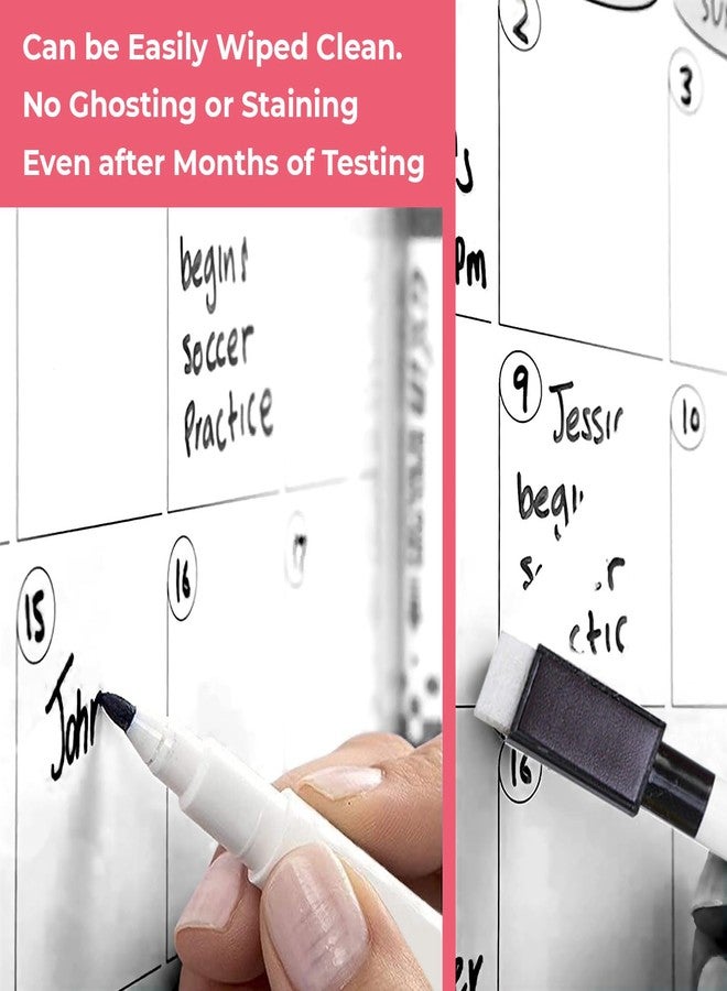 True Flair Trueflair Magnetic Board Dry Erase Whiteboard for Fridge, 30 cm x 23 cm, with Black Marker, Waterproof Surface (A4) - Image 2