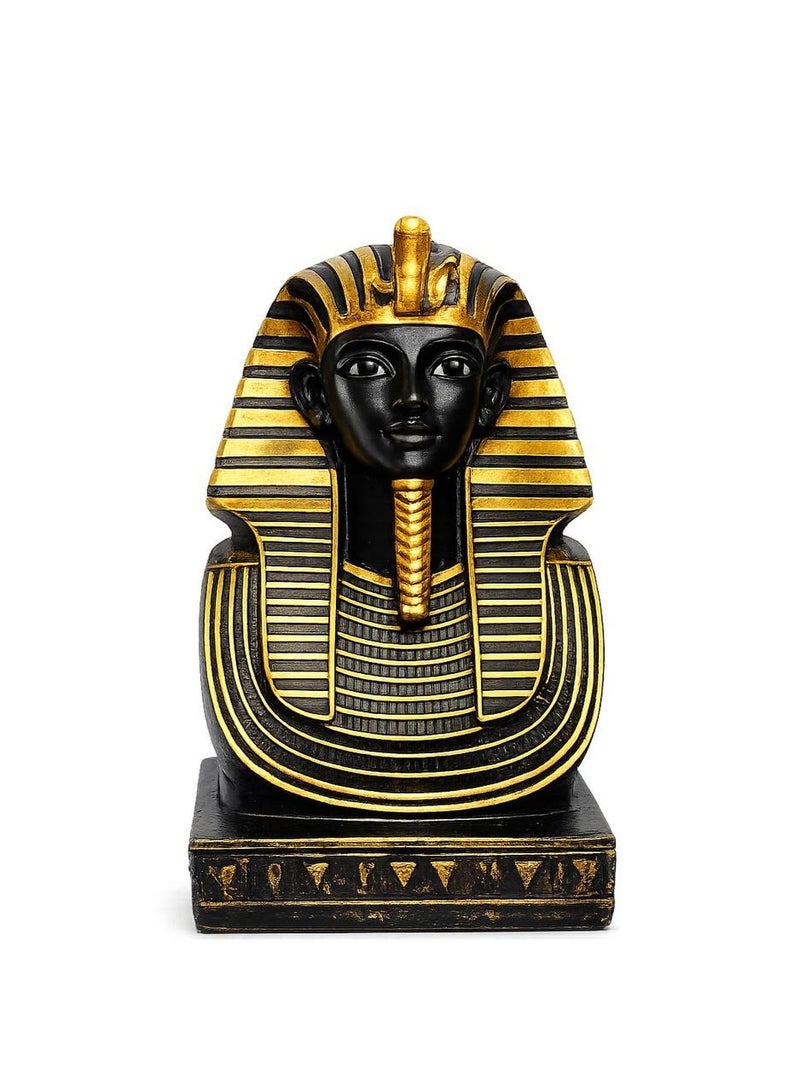 King Tutankhamun Replica Statue for Home and Office Decor - Gold  Pharaoh King Tut Collectible Figurine Home Decor Accent - Image 1