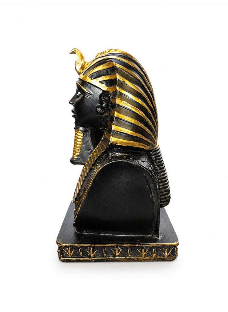 King Tutankhamun Replica Statue for Home and Office Decor - Gold  Pharaoh King Tut Collectible Figurine Home Decor Accent - Image 2
