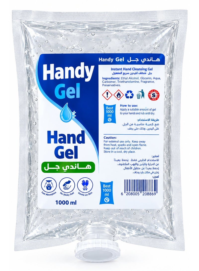 Handy Hand Sanitizer Dispenser Gel Bag 1000ml - Image 1